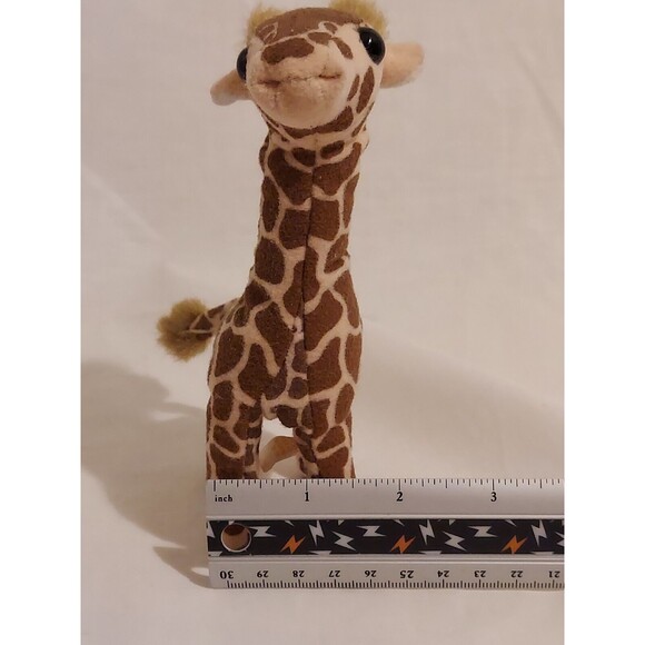Folkmanis African Giraffe Mini Stuffed Animal Plush Finger Puppet Retired - Picture 8 of 11